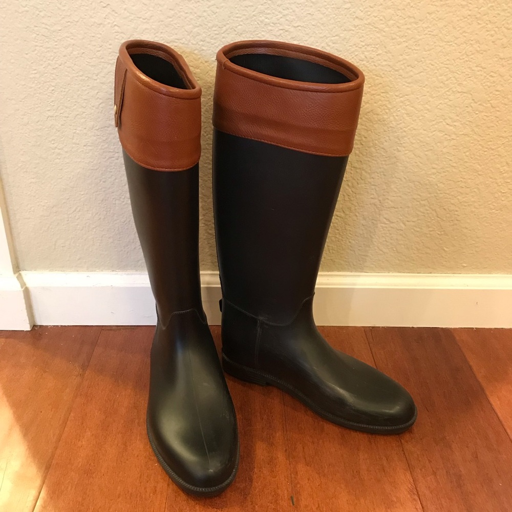 Equestrian style rain boots